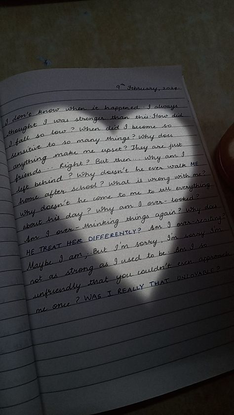 a little something written when i was feelign very low:) #aesthetic #love #onesidedlove #theothergirl #diary #journal #him #sad #seniors Diary For Him, Low Aesthetic, Describe Feelings, Words That Describe Feelings, One Sided Love, Diary Journal, Aesthetic Love, Journal Themes, Bass