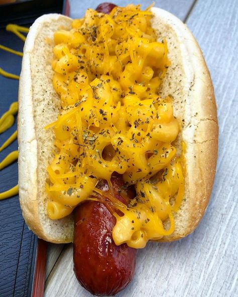 Buldogis Gourmet Hot Dogs on Instagram: “Our Mac and Cheese dog would love to see you today! 11am to 9pm today! 702-570-7560 ⁣ #pork #bacon #mac #macandcheese #hotdog…” Gourmet Hot Dogs, Pork Bacon, Cheese Dog, Mac And Cheese, Hot Dogs, See You, Bacon, Mac, Cheese