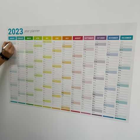 Dry Erase 2023 Calendar Annual Planner Model-3 Personalized - Etsy Weekly Event Calendar Design, Yearly Event Calendar, Erasable Calendar, Family Acrylic Calendar, Weekly And Daily Planner, Annual Planner, Plan Your Day, Dry Erase Boards, Annual Calendar