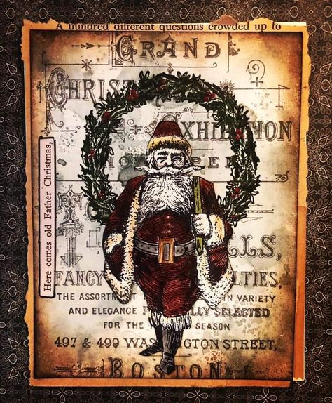 Tim Holtz Christmas Cards Ideas, Tim Holtz Christmas Cards, Tim Holtz Christmas, Christmas Cards Ideas, Christmas Cards 2018, Christmas Ephemera, Bday Cards, Holiday Tags, Cards Ideas