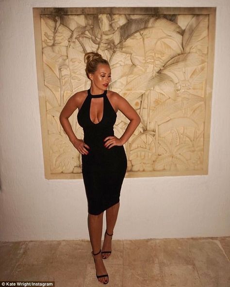 Lashing out: Kate Wright took to Instagram to share a not so cryptic message in the midst ... Katie Wright, Reality Tv, Fashion Company, Flapper Dress, The Social, To Share, Slip Dress, Little Black Dress, Black Dress