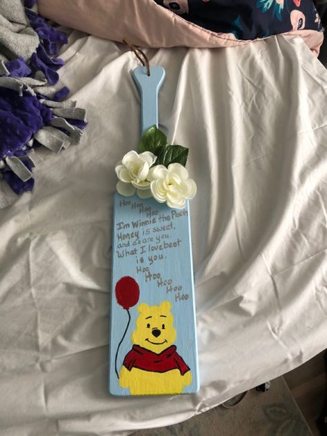 Sorority Paddles, Sorority Crafts, Paddles, Big Little, Sorority, Winnie The Pooh, Reusable Tote Bags, Tote Bag