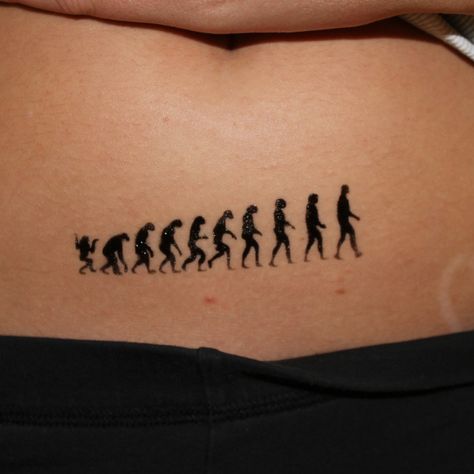 #AirbrushTattoo Evolution of Man Evolution Tattoo Ideas, Evolution Quotes, Atheist Tattoo, Evolution Tattoo, Airbrush Tattoo, Tattoo Prices, Monkey Art, Tattoos With Meaning, Tattoo Shop