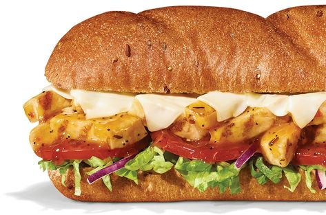 NEW ITEM: All-Pro Sweet Onion Teriyaki from Subway. See the full nutrition facts, weight watchers points and allergies on our website. #fastfood #nutrition Easy Tasty Sandwiches, Healthy Subway Sandwiches, Subway Chicken, Sweet Onion Sauce, Pollo Teriyaki, Subway Sandwich, Teriyaki Glaze, Chicken Teriyaki, Sub Sandwiches