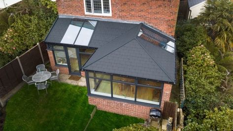 Replacement Conservatory Roof Prices | Conservatory Roof Conversion Exterior Conservatory, Orangery Ideas, Conservatory Conversion, Replacement Conservatory Roof, Conservatory Roof Replacement, Warm Roof, Conservatory Extension, Garden Exterior, Conservatory Decor