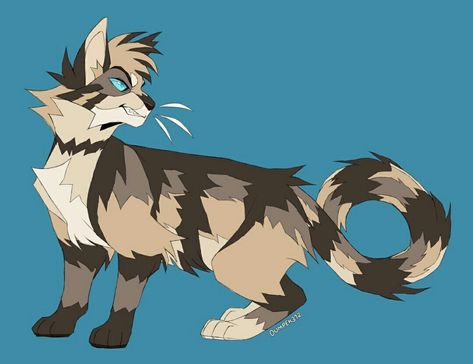 Longtail by olimpek312 (Twitter)   // #warriorcats // Warrior Oc, Cat Drawing Tutorial, Warrior Cat Drawings, Big Cats Art, Warrior Cats Art, Cat Artwork, Cat Character, Cat Books, Feral Cats