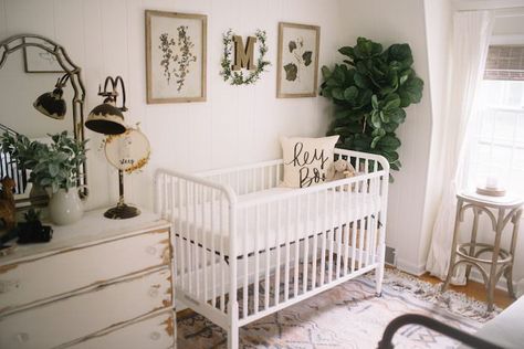 Rustic Baby Rooms, Rustic Farmhouse Interior, Baby Room Boy, Renovated Farmhouse, Farmhouse Nursery, Farmhouse Interior Design, Rustic Baby, Gender Neutral Nursery, Neutral Nursery