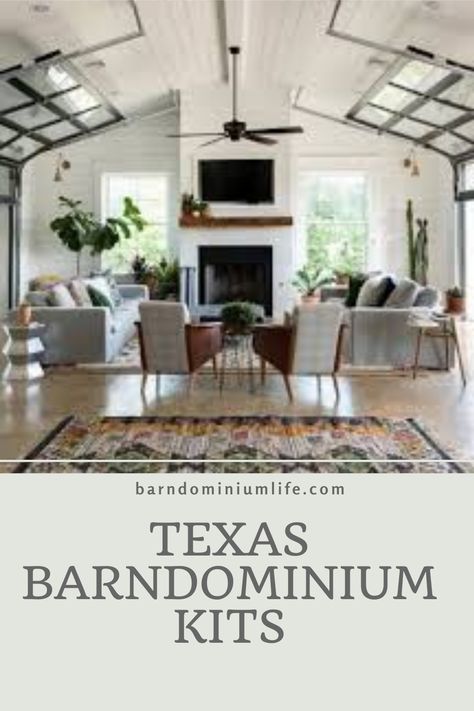 “Who makes the best barndominium kits in Texas?” We compare the six leading builders of totally DIY barndominium kits in Texas. And we also look at  the 11 most prominent “turnkey” builders to see who offered the most value. Texas Barndominiums emerged on top with a kit package starting at just $38 sq.ft. including slab, exterior doors and unlimited windows – plus the shell. Final quote depends on size. Cozy Modern Farmhouse Living Room, Barndominium Interior, Interior Design Blogs, Diy Home Decor For Apartments, Interior Design Help, Barn Living, High Places, Modern Farmhouse Living, Affordable Interior Design