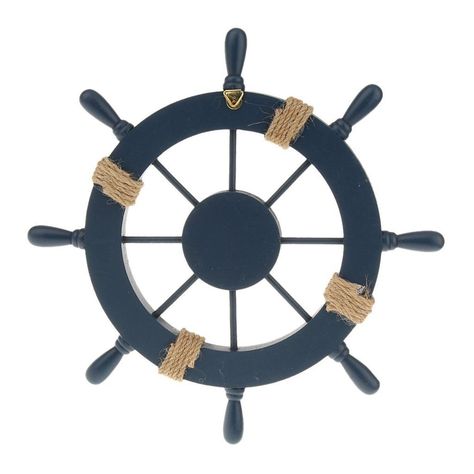 WINOMO Wooden Nautical Wall Decor Boat Rudder Home Decor Wall Pendant Decor Deep Blue ** You could find even more information by seeing the image link. (This is an affiliate link). #walldcorideas Fish Net Decor, Boat Rudder, Boat Steering Wheel, Nautical Curtains, Sailing Decor, Wall Pendant, Teal Wall Art, Painted Driftwood, Man Cave Wall Decor