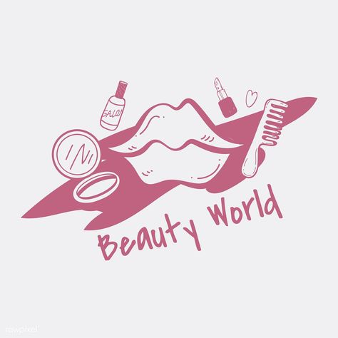 Beauty Logo Makeup, Cosmetics Logo, Logo Nail, Logo Online Shop, Makeup Illustration, Hair Salon Logos, Logo Makeup, Makeup Artist Logo, Hair Logo