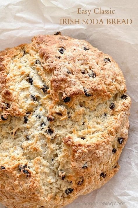 Classic Irish Soda Bread Recipe - StoneGable Desert Bread, Irish Soda Bread Recipe, Irish Butter, Making Butter, Irish Soda, Irish Soda Bread, Beer Bread, Dried Blueberries, Soda Bread