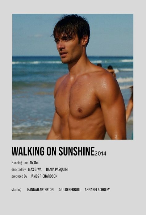 Walking On Sunshine Movie, Sunshine Movie, Best Teen Movies, Movie Character Posters, Romcom Movies, Movies To Watch Teenagers, Movie Hacks, Night Film, Movie To Watch List