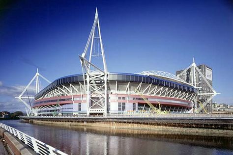 The Millennium Stadium, Cardiff. The home of Welsh Rugby Union and the National Stadium of Wales. Principality Stadium Cardiff, Cardiff Bay, Cardiff University, Welsh Rugby, Visit Wales, Cardiff Wales, National Stadium, Football Stadiums, Swansea