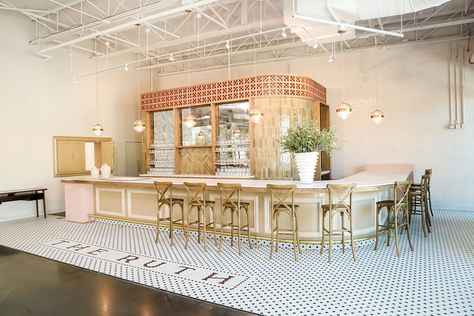 Venue Space Ideas, Small Event Center Design, Boho Event Space, Party Venue Aesthetic, Charlotte Nc Wedding, Boutique Event Space, Venue Bar Ideas, Event Space Design Interiors, Micro Event Space