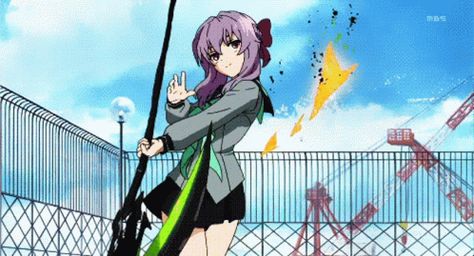 Foice Fight GIF - Foice Fight Battle - Discover & Share GIFs Anime Scythe, Gif Game, Galaxia Wallpaper, Shinoa Hiiragi, Anime Gifs, Seraph Of The End, Owari No Seraph, Know Your Meme, Fallen Angel