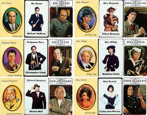 Bring a board game to life by donating to a Clue character - Murfreesboro Voice Bring A Board, Clue Costume, Clue Game, Clue Movie, Madeline Kahn, Michael Mckean, Clue Board Game, Mrs White, Clue Party