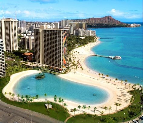 The Best Hilton Hotels in Hawaii to Book with Points - NerdWallet Beaches In Virginia, Safe Travels Prayer, Hilton Hawaiian Village Waikiki, Hilton Hawaiian Village, Hawaiian Travel, Beach Shore, Hawaii Hotels, Hilton Hotels, 500 Miles