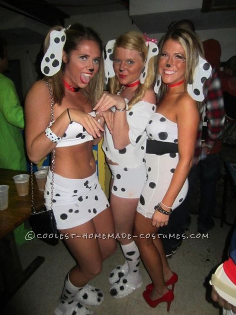 This is one of the most fun group costumes I've ever been a party of. We all were able to choose any type of Halloween Costumes Group 3 Person, Group Costumes Ideas, Dalmation Costume, Geek Outfit, Halloween Costumes Group, Best Group Costumes, Dalmatian Costume, Girl Group Costume, Hallowen Ideas