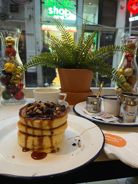 #amsterdam #paesibassi #madampancake #pancakes #food #aesthetic #breakfast Aesthetic Breakfast, Pancakes, Amsterdam