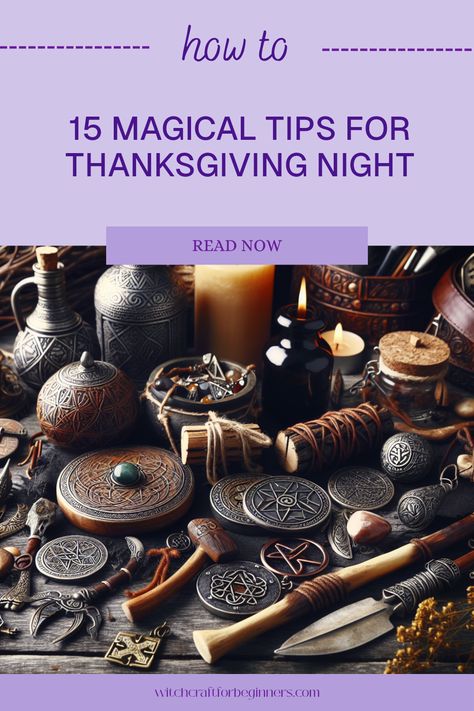 This Thanksgiving, bring a touch of magic into your celebration with these 15 fabulous tips specially crafted for the spiritually inclined! Perfect for practicing witches and those who want to add some enchanting flair, these ideas will transform your gathering. You’ll discover ways to decorate with intention, foods that resonate with abundance, and heartfelt rituals to honor those you're grateful for. Spice up your holiday feast and connect deeper with your traditions—let your Thanksgiving radiate with warmth and charm! Pagan Thanksgiving, Thanksgiving Night, Witchcraft Movie, Pagan Traditions, Witchcraft Shop, Witch Rituals, Witchcraft For Beginners, Holiday Feast, Thanksgiving Celebration