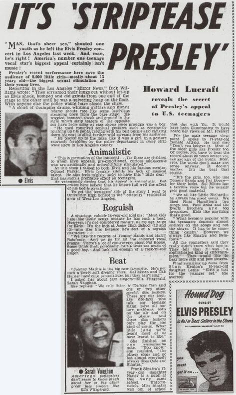 Elvis Newspaper Articles, Elvis Presley Newspaper, Elvis Journal Page, Elvis Newspaper, Hedda Hopper, Elvis Presley Posters, Elvis Presley Concerts, Scotty Moore, Newspaper Report