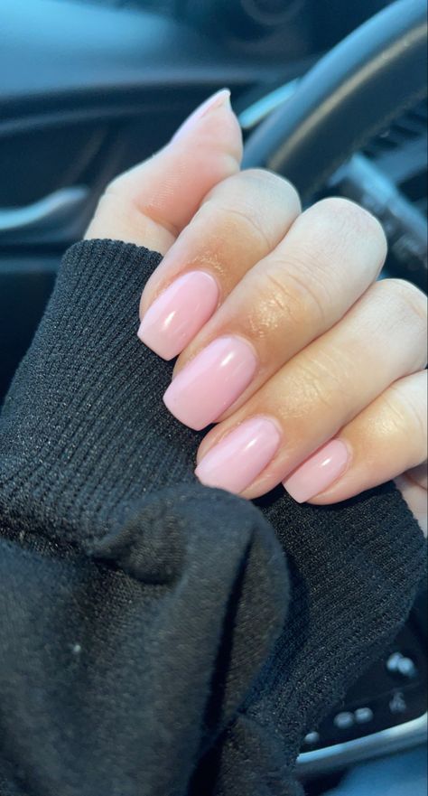 Pale Skin Nail Ideas, Milk Pink Nails, 2023 Reset, Milky Pink Nails, Kylie Nails, Pale Pink Nails, Long Square Nails, Nail Acrylic, Plain Nails