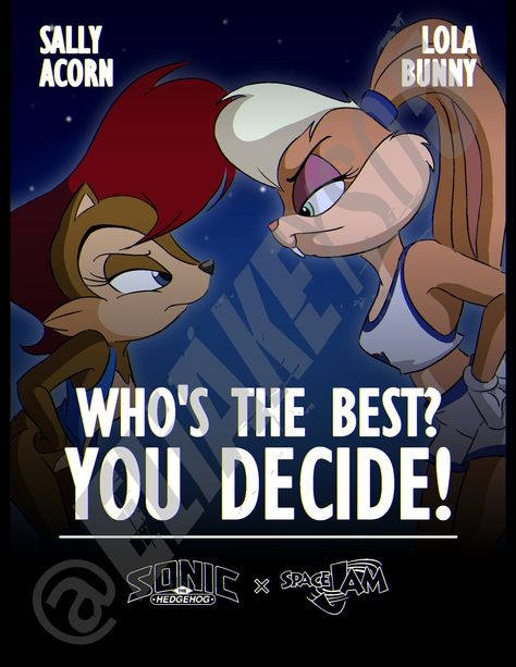 Sonic Satam, Sally Acorn, Space Jam, Sonic Art, Cartoon Network, Crossover, Sonic The Hedgehog, Sonic, Jam