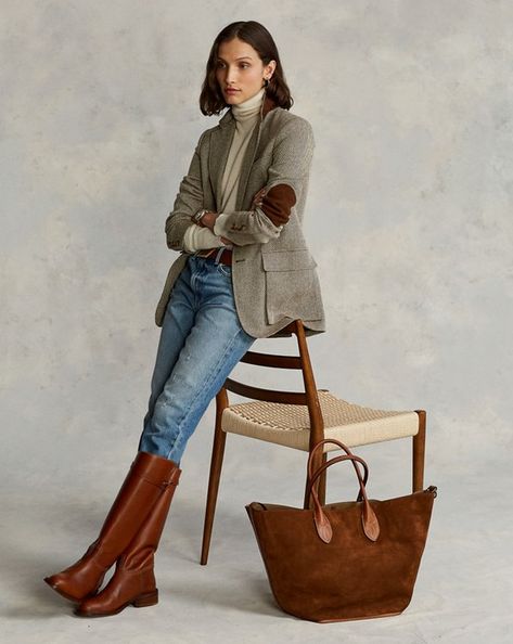 Chique Outfit, Looks Country, Blazer Outfit, Ralph Lauren Style, Ralph Lauren Women, Ralph Lauren Outfits, Blazer Outfits, 가을 패션, Preppy Style