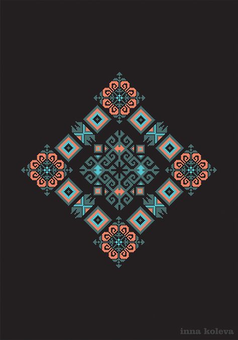 Bulgarian Ethno motives on Behance Ethnic Pattern Design, African Pattern Design, Cross Stitch Geometric, Ethno Style, Print Design Art, Border Embroidery Designs, Textile Pattern Design, Pop Art Wallpaper, Folk Embroidery