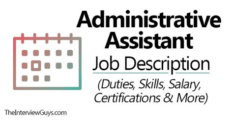 Administrative Assistant Interview Prep, How To Be An Executive Assistant, Administrative Assistant Organization, Administrative Assistant Job Description, Executive Assistant Job Description, Office Assistant Resume, Behavioral Interview Questions, Administrative Assistant Resume, Transaction Coordinator