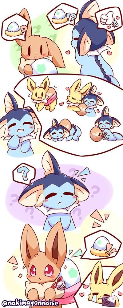 Eve Pokemon, Cute Eevee, Pokemon Ninetales, Eevee Comic, Mew Pokemon, Pokemon Stories, Pokemon Eevee Evolutions, Pokemon Photo, Pokemon Mew