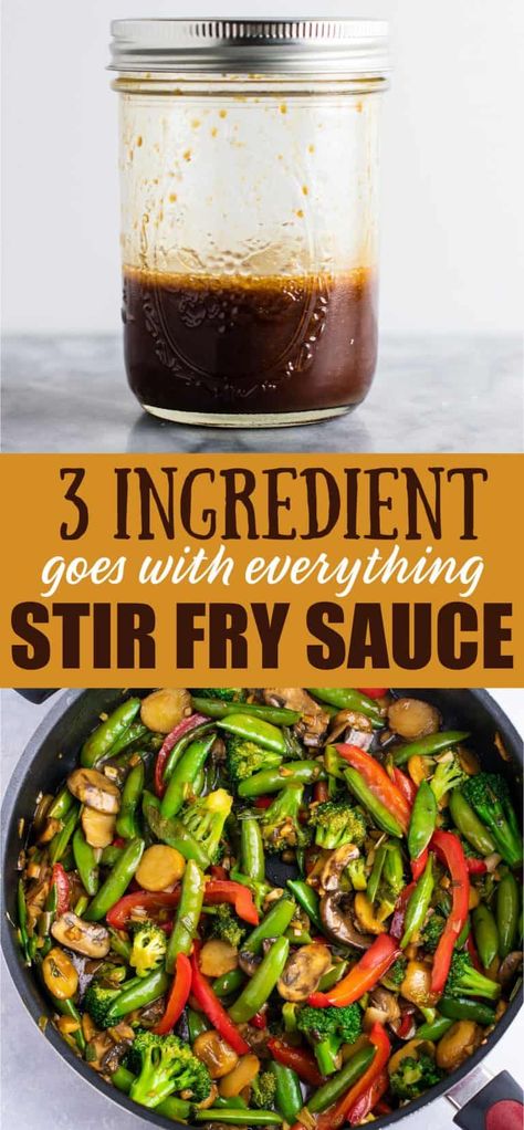 Basic Stir Fry Recipe, Easy Healthy Stir Fry Sauce, Homemade Stir Fry Sauce Healthy, Wok Stir Fry Recipes, Healthy Asian Sauce, Asian Sauce Recipes Stir Fry, Stir Fry Sauce Recipe Easy, Stirfry Sauces, Best Stir Fry Sauce Recipe