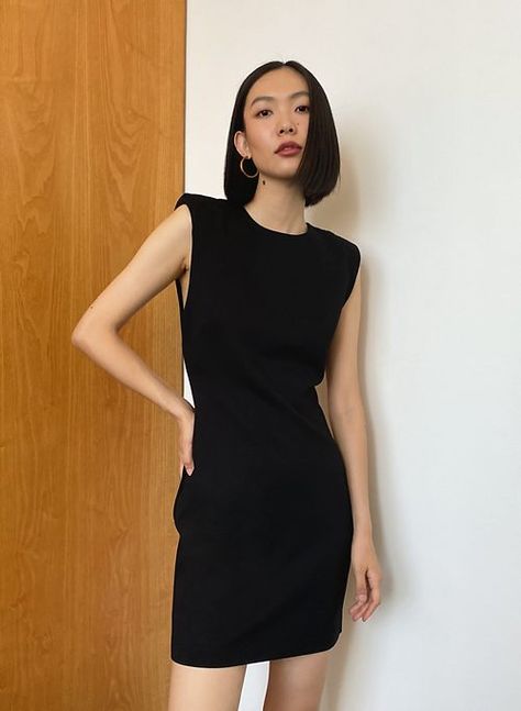 GALVIN DRESS - Sleeveless mini dress Knit Polo Dress, Aritzia Dress, Wrap Around Dress, Aritzia Babaton, Black Slip Dress, Fitted Mini Dress, Racerback Dress, Mini Dresses For Women, Aritzia Wilfred