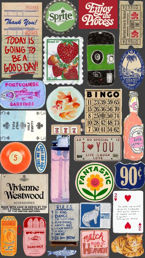 Scrapbook Printing, Collage Wallpaper, Iphone Case Stickers, Scrapbook Book, Scrapbook Stickers Printable, Scrapbook Journal, Journal Stickers, Scrapbook Stickers, Printable Stickers