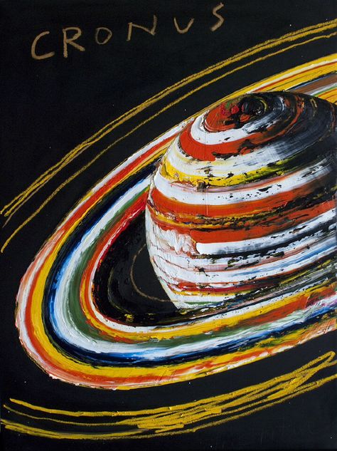 Erik Olson - Saturn (2011) Planet Painting, Space Painting, Planets Art, Tempera, Space Art, Solar System, Oil Paintings, Art Sketchbook, Diy Painting