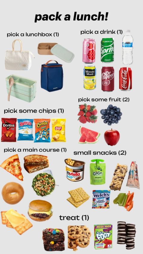 Quick School Lunches, Homemade School Lunches, Kids Lunch Box Meals, School Backpack Essentials, Pack A Lunch, Lunch For School, Easy School Lunches, School Lunch Recipes, Healthy Lunch Snacks