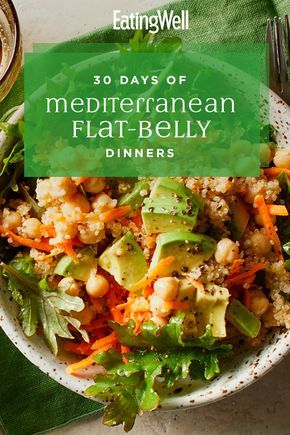 Mediterranean Diet Recipes Dinners, Mediterranean Diet Meal Plan, Easy Mediterranean Diet Recipes, High In Fiber, The Mediterranean Diet, Low Fat Diets, Diet Vegetarian, Mediterranean Diet Recipes, Idee Pasto Sano