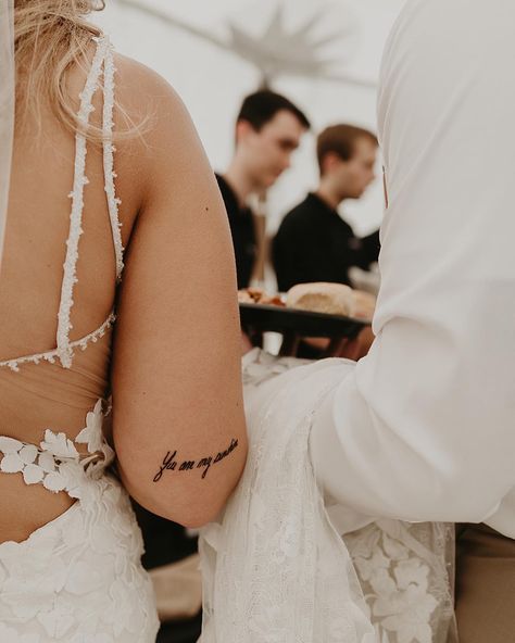 Name On Arm Tattoo Women, Last Name Tattoo For Women Placement, Back Of Arm Tattoo Women Words, Tattoo You Are My Sunshine, Last Name Tattoo For Women, You Are My Sunshine Tattoo, Last Name Tattoo, My Sunshine Tattoo, Tattoo Cursive