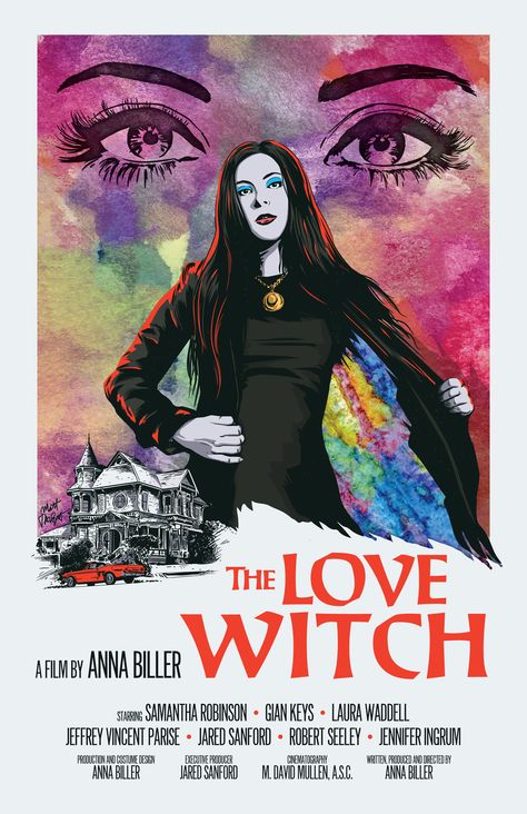 The Love Witch alternative movie poster by Matt Talbot Love Witch Poster, Elaine Parks, Anna Biller, Witch Movies, The Love Witch Movie, Horror Aesthetics, Witch Poster, The Love Witch, Samantha Robinson