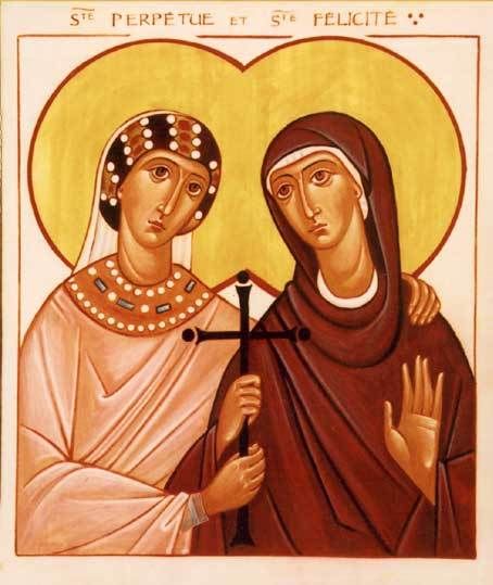 Saints-Perpetua-and-Felicitas Perpetua And Felicity, Happy Feast Day, Happy Feast, Pagan Gods, Christian History, Anti Christianity, Christian Friends, Club Ideas, Roman Catholic Church