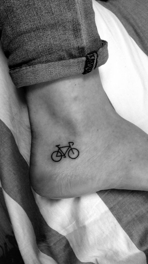 "A bicycle ride is a flight from sadness." -James E. Starrs Bicycle Tattoos, Cycling Tattoo, Bike Tattoo, Coordinates Tattoo, Bicycle Tattoo, Bike Tattoos, Bicycle Ride, Wildflower Tattoo, Queen Tattoo