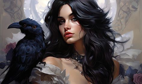 Anime Woman, Woman In Black, Fantasy Portraits, Fantasy Story, Dnd Characters, Character Portraits, An Anime, Dark Fantasy Art, Fantasy Character Design