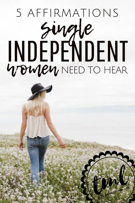 5 Affirmations Single Independent Women Need To Hear | The things happily single, independent women need to hear more often | Self love as a single woman | Single and happy | #selflove #singleandhappy #singlewomen | Miss Independent, and happy | #girlpower | theMRSingLink 5 Affirmations, Single Jokes, Real Men Quotes, Quotes Single, Happily Single, How To Be Single, Miss Independent, How To Believe, Narcissism Relationships