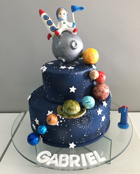 Astronaut Cake, Simple Spinach Salad, Rocket Cake, Planet Cake, Space Cake, Asteroid Belt, Outer Space Birthday, Creamy Tomato Sauce, Space Planets