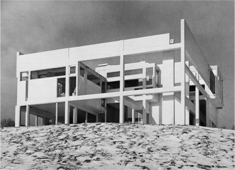 House II, Peter Eisenman, 1969-1970, Hardwick, Vermont Cubes Architecture, Movement In Architecture, Peter Eisenman, Post Modernism, Deconstructivism, Architecture Classic, Modernist House, Archi Design, Hotel Building