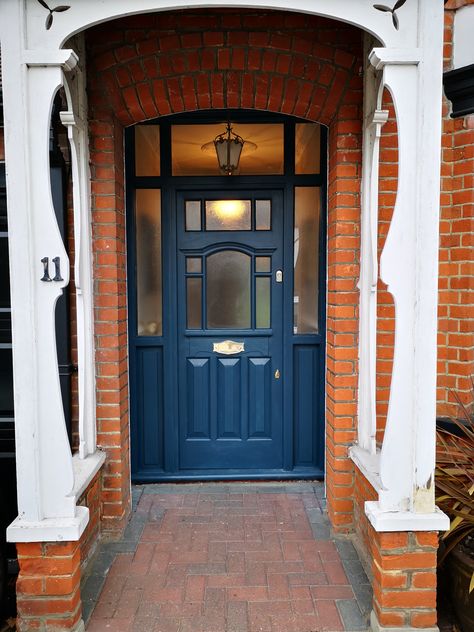 Farrow And Ball Hague Blue, Hague Blue, Farrow And Ball, House Renovation, Armoire, Front Door, Wardrobe, Furniture, Blue