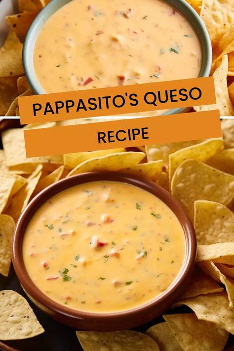 Learn the secrets behind one of the most beloved Mexican dishes - Pappasito’s queso! This easy-to-follow recipe is guaranteed to give you an irresistibly delicious result. Pappasitos Queso Recipe, Queso Recipe Easy, Spicy Queso, Queso Dip Recipes, Queso Recipe, Queso Fundido, Mexican Dish, Queso Cheese, Happy Cooking