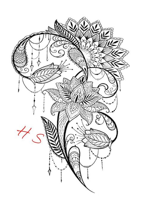 Mandala Arm Tattoos, Guardian Angel Tattoo Designs, Thumb Tattoos, Side Thigh Tattoos, Bum Tattoo, Mandala Tattoo Sleeve, Lotus Tattoo Design, Cool Chest Tattoos, Elbow Tattoos