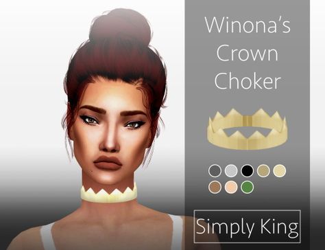 Simply King: Winona’s Crown Choker • Sims 4 Downloads Sims 4 Royal Cc Crown, Sims4 Crown Cc, Sims 4 Crown Patreon, Sims 4 Crown Cc Maxis Match, Sims 4 Medieval Crown, Sims Accessories, 4 Baby, Sims 4 Update, Sims 4 Downloads