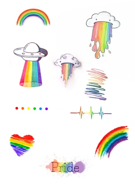 Pride Flag Tattoo Ideas, Pride Month Tattoo Flash, Pride Flash Tattoo Ideas, Minimal Rainbow Tattoo, Pride Tattoo Flash, Lgbtq Tattoos Ideas, Lgbt Tattoo Ideas, Rainbow Tattoo Ideas, Pride Tattoo Ideas